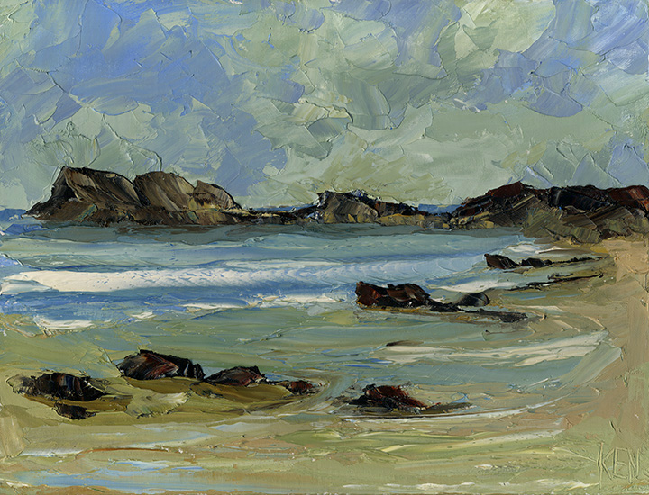 oregon coast oil painting