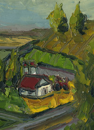 avacado ranch california art painting