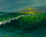 In the Tube Surfing Oil painting