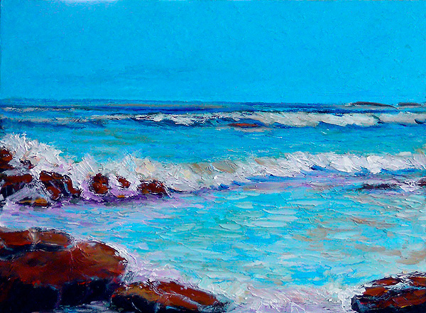 Breaking Wave Oil painting