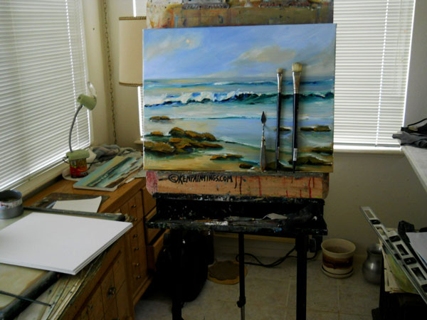 The Ocean kenpaintings.com studio