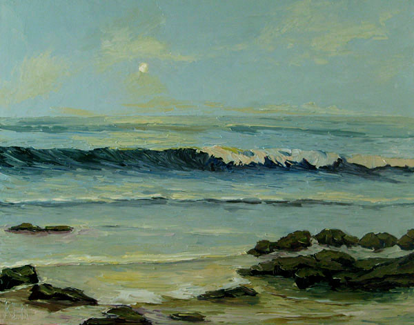 Calm Pacific Seascape Oil Painting