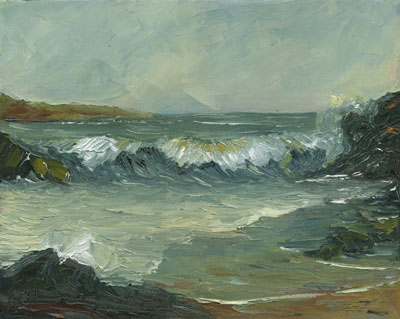 West Coast Seascape Oil Painting by KEN