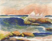 seascapes watercolors paintings